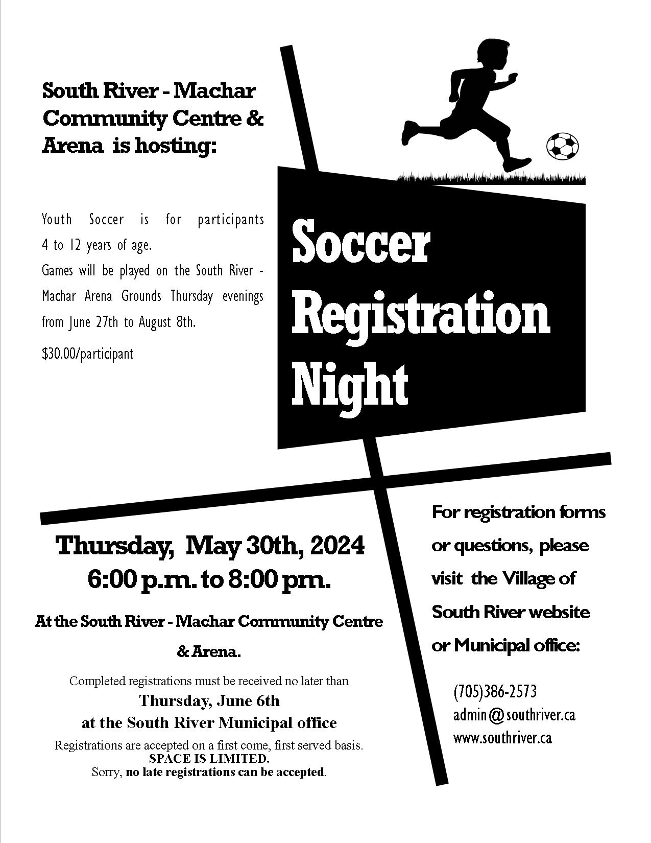Soccer Registration Night.